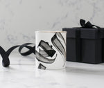 Load image into Gallery viewer, Ceramic pen pot with gold rim by Safar London
