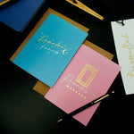 Load image into Gallery viewer, NEW Gold Foiled A6 Pink Ramadan Mubarak Greeting Card
