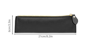 Stylish Faux Grain Leather Pencil Case