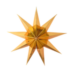 Load image into Gallery viewer, Black and Gold hanging star decoration
