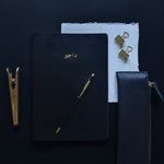 Load image into Gallery viewer, Personalised Arabic Name Gold Embossed Notebooks by Safar London
