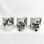 Load image into Gallery viewer, Ceramic pen pot with gold rim by Safar London
