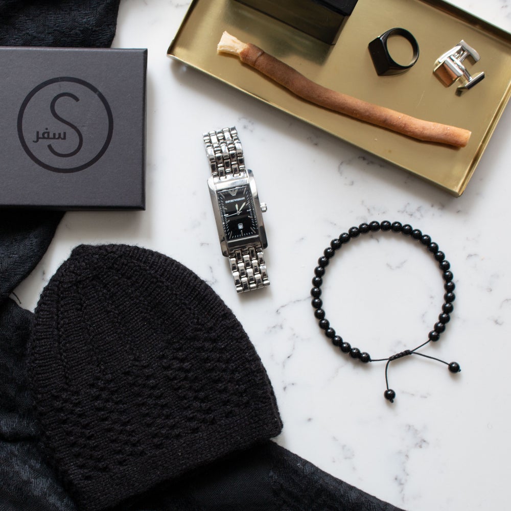 Black Gloss Bracelet 33 Bead Tasbih by Safar London