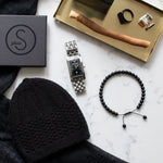 Load image into Gallery viewer, Black Gloss Bracelet 33 Bead Tasbih by Safar London
