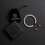 Load image into Gallery viewer, White Howlite Stone Bracelet 33 Bead Tasbih by Safar London
