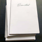 Load image into Gallery viewer, SECONDS Bismillah Rounded A5 Notebooks by Safar London

