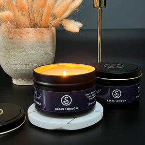 New Scented Tin Candle Range by Safar London