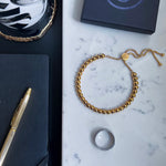 Load image into Gallery viewer, NEW 18K Gold Plated 33 Bead Tasbih Bracelet by Safar London
