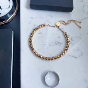 NEW 18K Gold Plated 33 Bead Tasbih Bracelet by Safar London