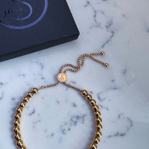 NEW 18K Gold Plated 33 Bead Tasbih Bracelet by Safar London