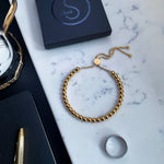 Load image into Gallery viewer, NEW 18K Gold Plated 33 Bead Tasbih Bracelet by Safar London
