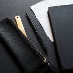 Load image into Gallery viewer, Black &amp; Gold Ballpoint Pens by Safar London
