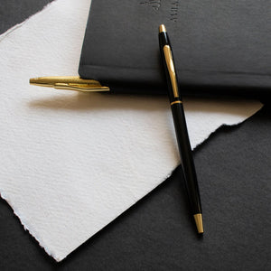 Black & Gold Ballpoint Pens by Safar London