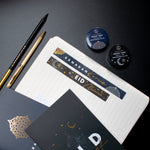 Load image into Gallery viewer, Gold foiled Washi Tapes 15mm x 5m or 10m Rolls By Safar London
