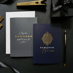 Load image into Gallery viewer, NEW Gold Foiled A6 Ramadan Grey Greeting Card
