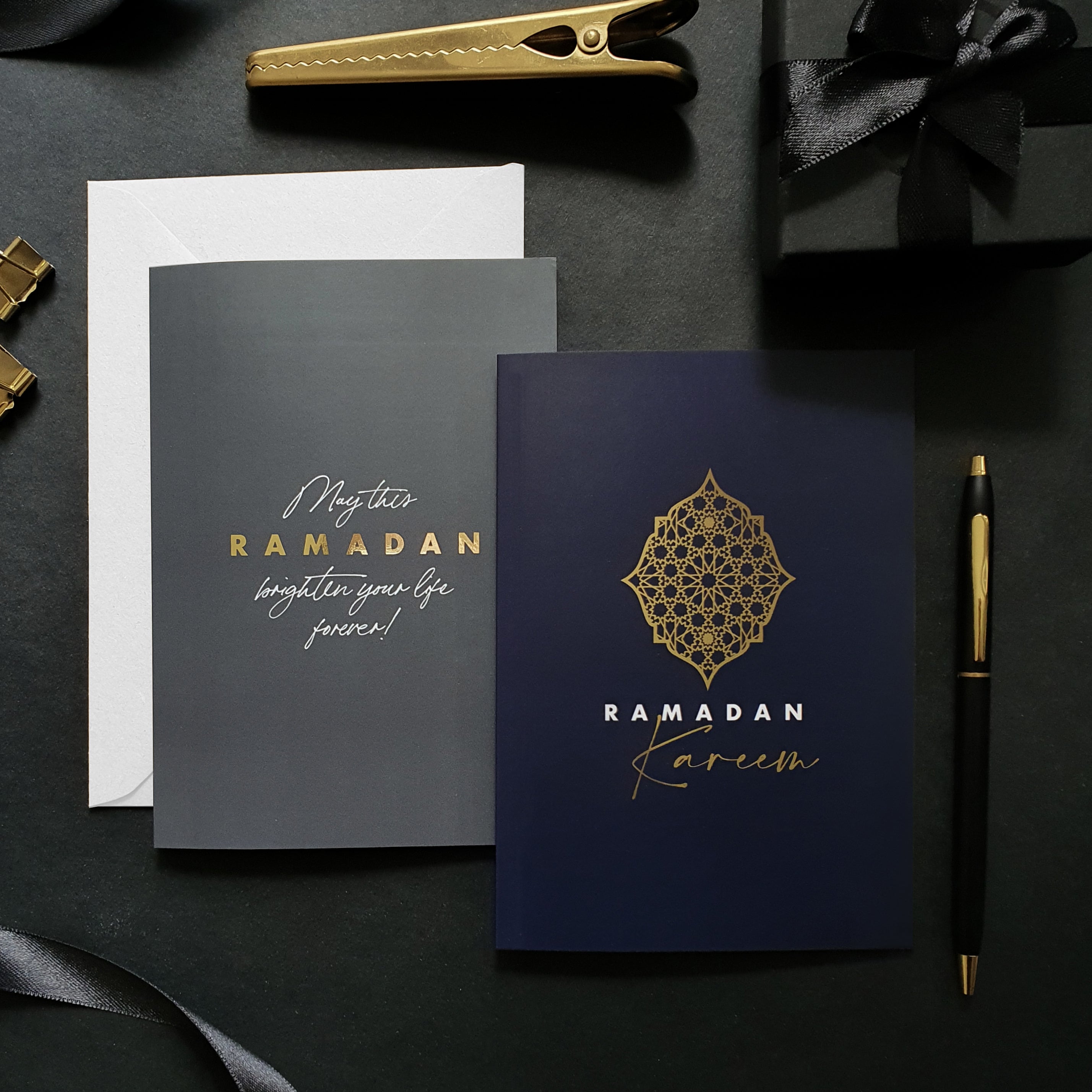 NEW Gold Foiled A6 Ramadan Kareem Greeting Card