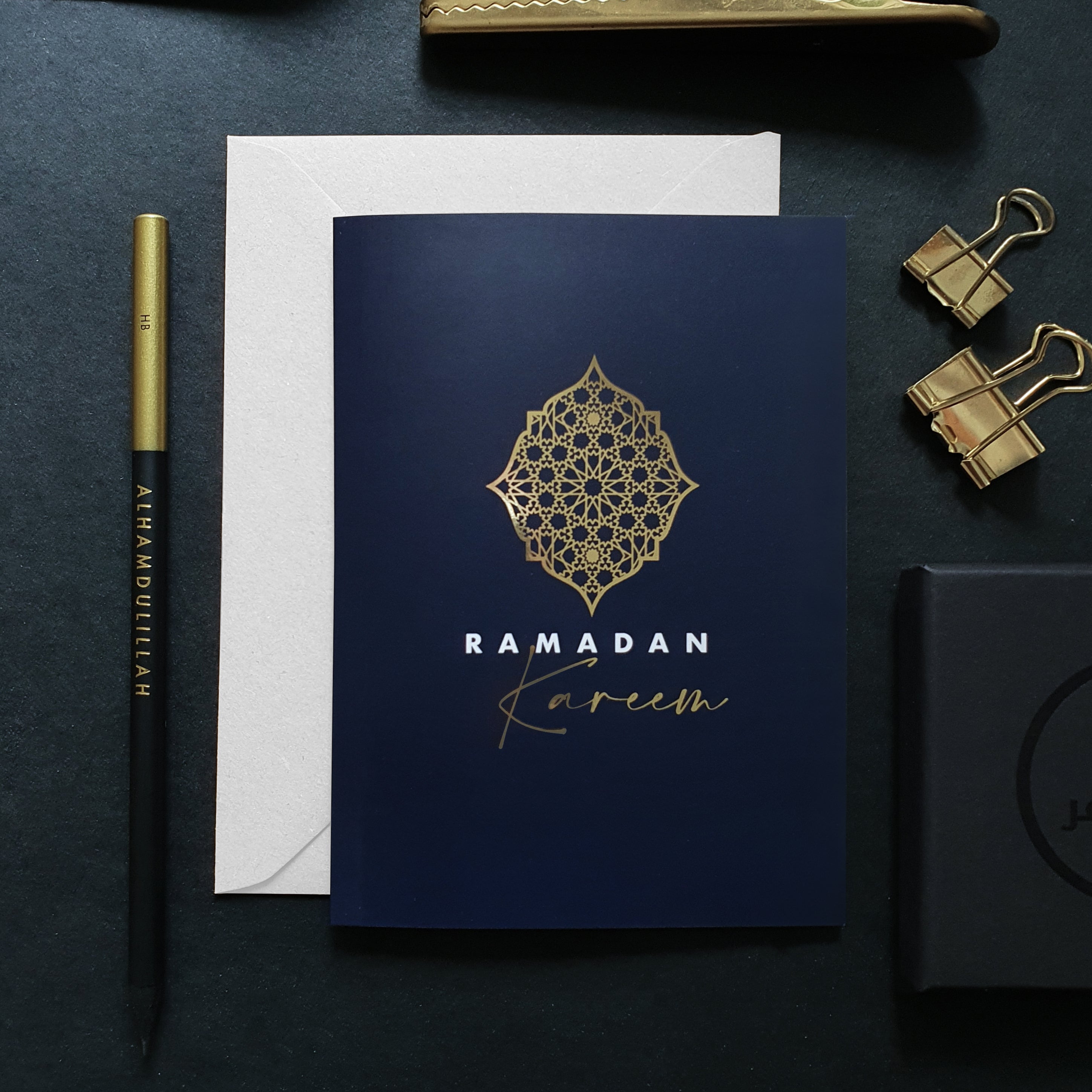 NEW Gold Foiled A6 Ramadan Kareem Greeting Card
