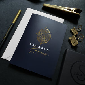 NEW Gold Foiled A6 Ramadan Kareem Greeting Card