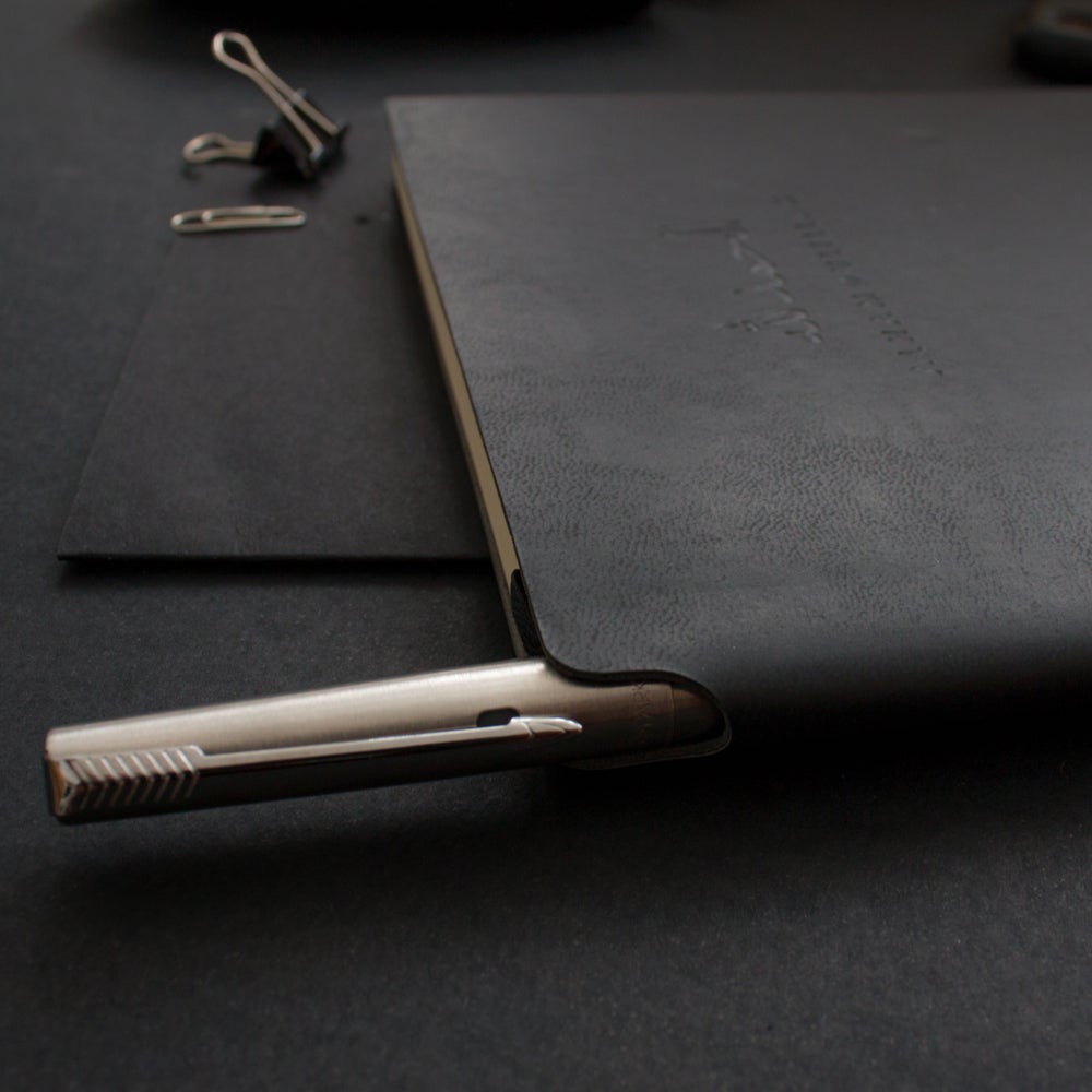 Alhamdulillah Embossed Black A5 Notebook by Safar London