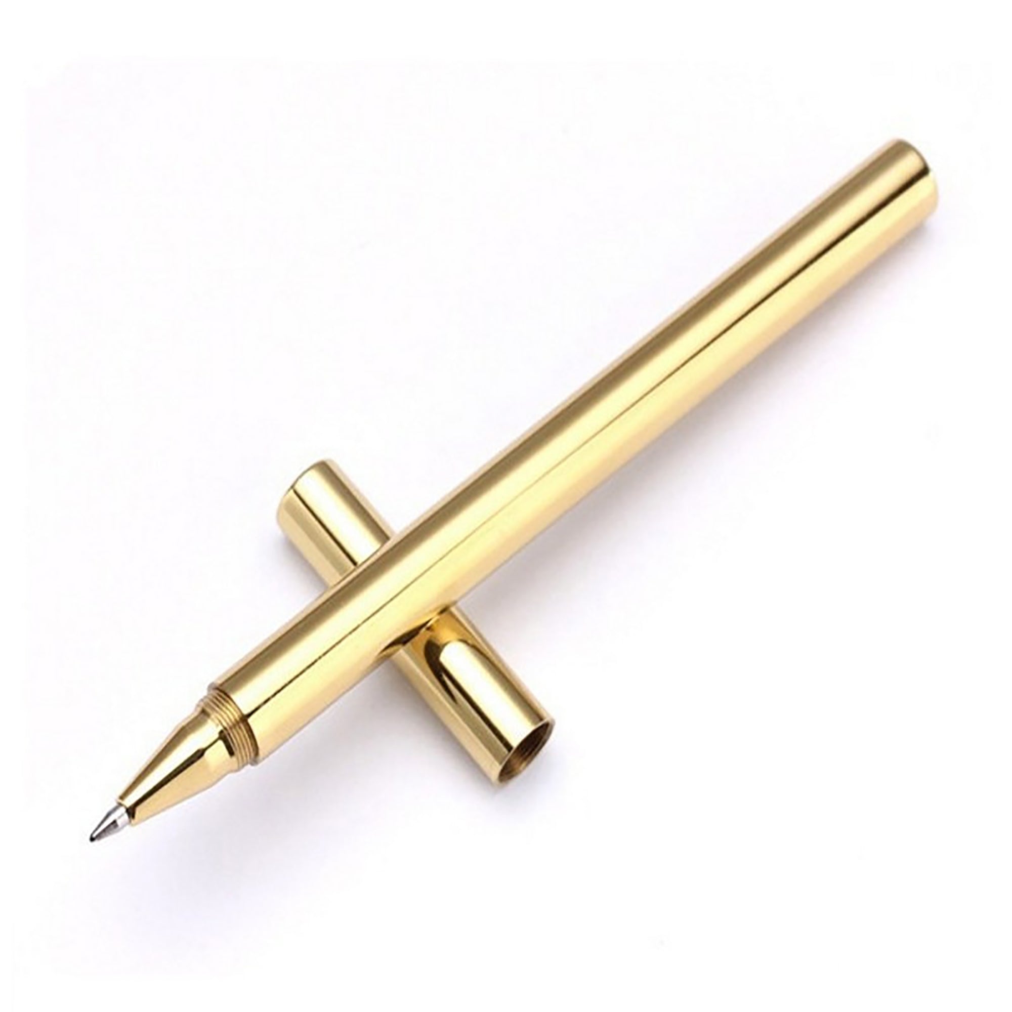 Minimalist luxury round metal ballpoint pens