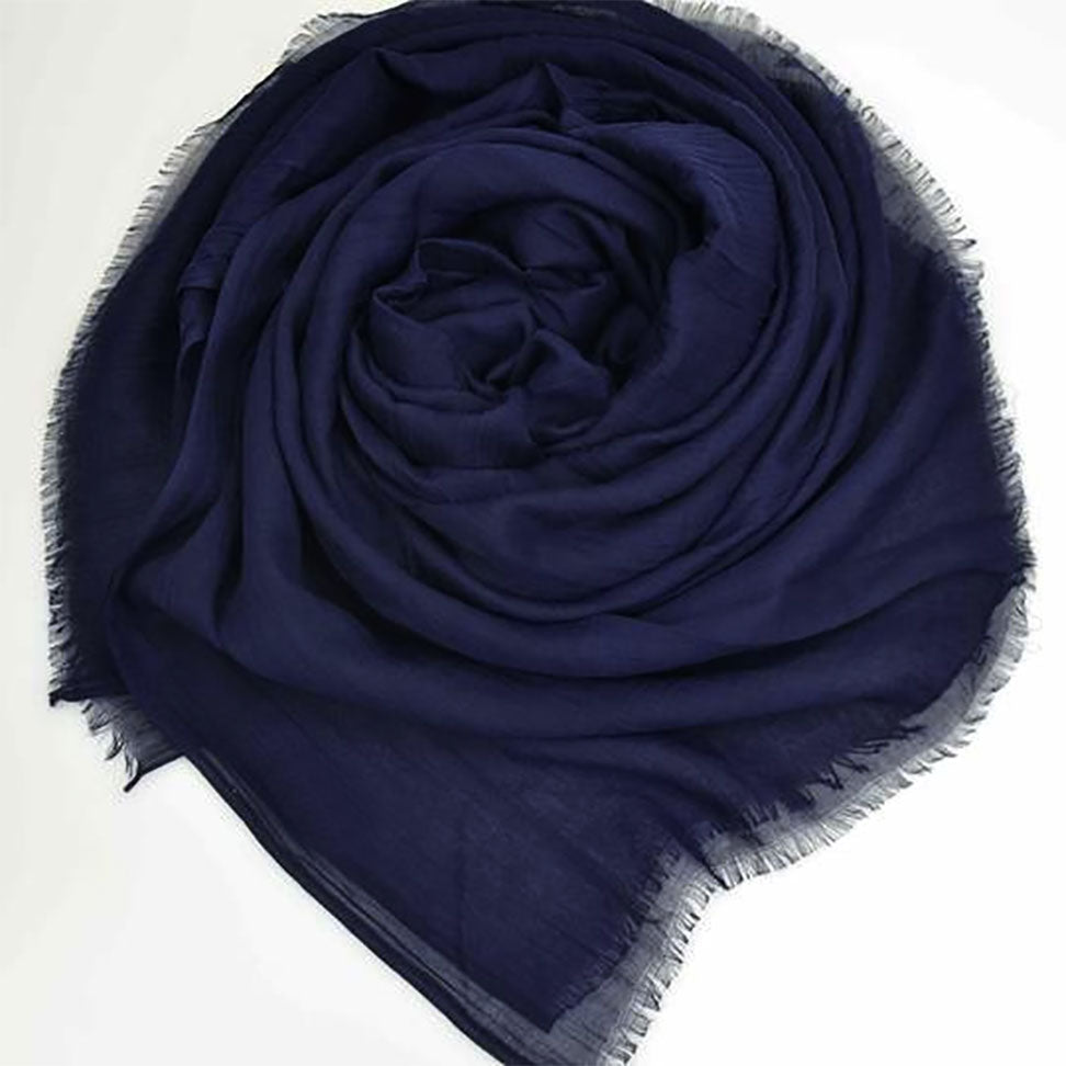 Soft Cotton Silk Hijab - Luxurious and Comfortable Blend, Available in 8 Colors