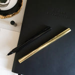 Load image into Gallery viewer, Minimalist luxury round metal ballpoint pens
