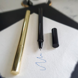 Minimalist luxury round metal ballpoint pens